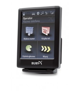 Bury CC 9056 Plus - Zestaw głośnomówiący Bluetooth® z ekranem dotykowym i funkcją ładowania baterii telefonu